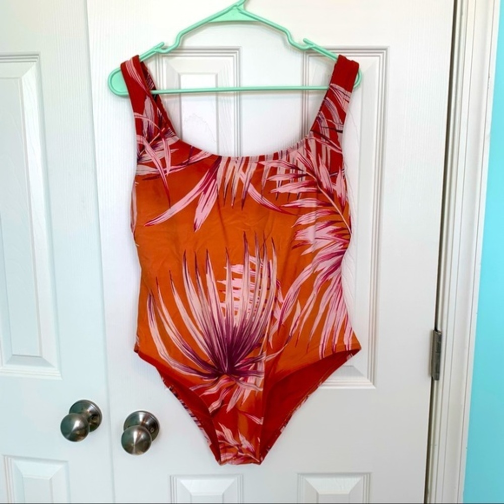 Kona Sol size XL one piece swimsuit bathing suit orange